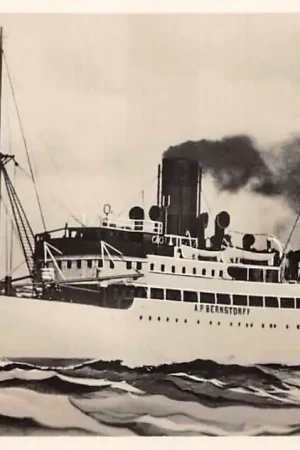 Denemarken s.s. A.P. Bernstorff Rederij: Det Forenede Dampskibs-Selskab A\\/S - DFDS Scheepvaart Schepen HC50620 Bezpieczna płatność