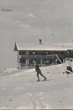Zamów teraz Duitsland Bayern Schliersberg-Alm im Winter 1917 Schliersee Slee en Skiën Sport Censuur stempel WO1 1917 Deutschland Europa HC50344