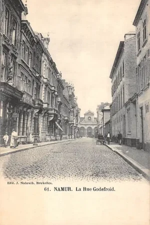 België Namur La Rue Godefroid Namen 1900 Europa HC50254 Autentyczny