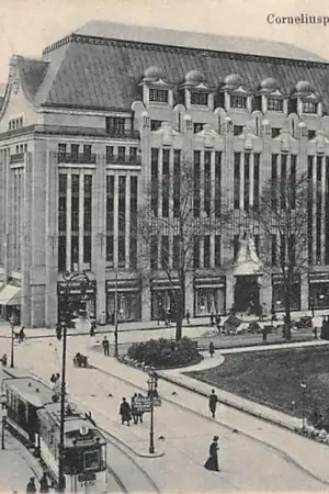 Duitsland Düsseldorf Corneliusplatz mit Tietz-Gebaude 1910 Deutschland Europa HC49993 Rabat