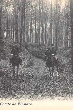Frankrijk Boitsfort Avenue du Comte de Flandre Soldaten te paard Militair France Europa HC49210 Bezpieczna płatność