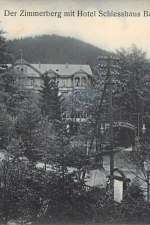 Wysoka jakość Duitsland Bad Tabarz i. Thüringen Der Zimmerberg mit Hotel Schiesshaus Deutschland Europa HC49204