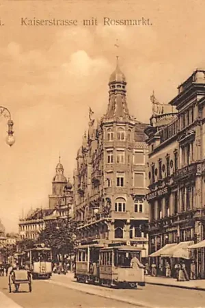 Oferta Duitsland Frankfurt a. M. Kaiserstrasse mit Rossmarkt en tram Deutschland Europa HC49201