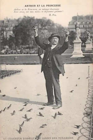 Rabat Frankrijk Paris Le Charmeur d'oiseaux au Jardin des Tuileries France Europa HC49174