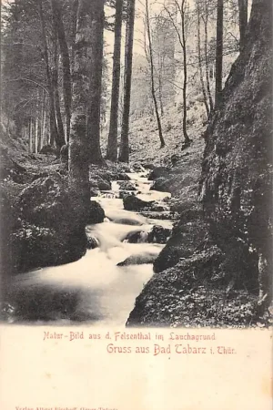 Duitsland Bad Tabarz i. Thüringen Natur-Bild aus d. Felsenthal im Lauchagrund Deutschland Europa HC49173 Wysoka jakość