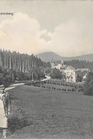Duitsland Bad Tabarz i. Thüringen Boer met ossenwagen Partie am Zimmerberg Deutschland Europa HC49063 Niska cena