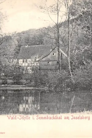Promocja Duitsland Bad Tabarz i. Thüringen Wald-Idylle i. Semmbachthal am Inselberg 1900 Deutschland Europa HC49060