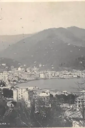Italië Rapallo Panorama 1909 Fotokaart Italia Europa HC49056 Nowość