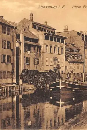 Premium Duitsland Strassburg i. E. Klein Frankreich Petite France Deutschland Frankrijk Schepen Scheepvaart Europa HC49288