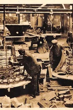 Duitsland Bochum Bochumer Verein. Formen der Kerne fur Glockenguss Vereinigte Stahlwerke A.-G. Deutschland Europa HC49244 Zwrot pieniędzy