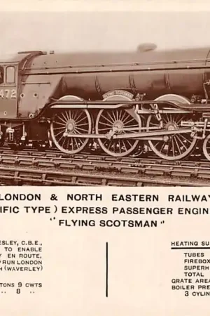 Rabat Engeland Spoorwegen London & North Eastern Railway 4-6-2 Pacific Type Express Passenger Engine No. 4472 Flying Scotsman England Europa HC48967