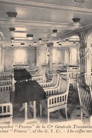 Oferta limitowana Frankrijk Le Havre La Paquebot France de la Cie. Generale Transatlantique Café terrasse 1re classe Scheepvaart Schepen Europa HC48795