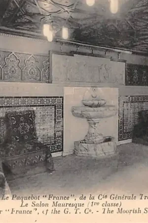 Nowość Frankrijk Le Havre La Paquebot France de la Cie. Generale Transatlantique la salon Mauresque 1re classe Scheepvaart Schepen Europa HC48792