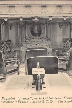 Frankrijk Le Havre La Paquebot France de la Cie. Generale Transatlantique Le Fumoir des premieres classes Scheepvaart Schepen Europa HC48791 Najlepsza cena