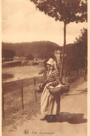 Bezpieczna płatność België Coo Une Ardennaise Klederdracht Vintage Europa HC48548