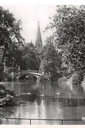 Bezpieczna płatność Duitsland Berlin Zoölogischer Garten Neptunteich mit Brucke Zoo Deutschland Europa HC47893