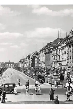 Wysoka jakość Duitsland Berlin Unter den Linden Auto Bus Jaren 30 Deutschland Europa HC47884