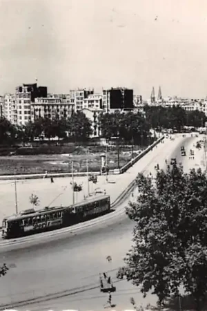 Spanje Valencia Puente de Aragon 1954 Tram Espa\\u00f1a Spain Europa HC47794 Bezpieczna płatność