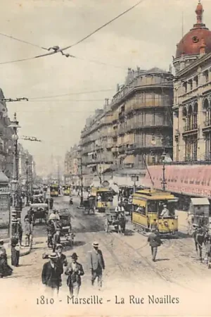 Najlepsza cena Frankrijk Marseille La Rue Noailles met tram 1906 France Europa HC47785