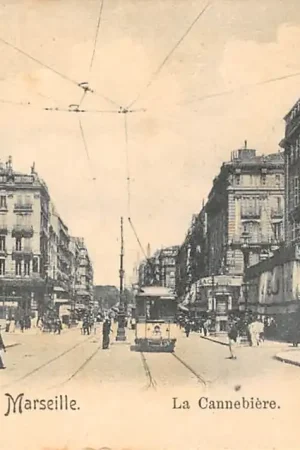 Zamów teraz Frankrijk Marseille La Cannebiere met tram 773 1900 France Europa HC47784