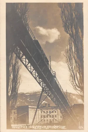 Oostenrijk Innsbruck Hungerburg Bahn brucke Zug Treinen Spoorwegen Österreich Austria Europa HC47551 Zamów teraz