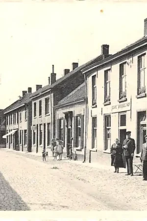 Oryginalny België Baarle-Hertog Molenstraat Belgisch Tol wezen Cafe Brussel Hof Baarle-Nassau Europa HC47538