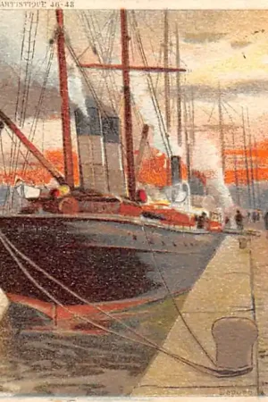 Ekspresowa dostawa België Antwerpen Anvers Bassin de la Campine 1904 Illustrator F. Ranot Scheepvaart Europa HC47360