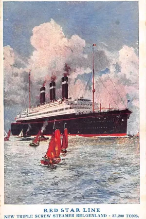 Belgie Scheepvaart Red Star Line Belgenland Antwerpen Europa HC46691 Tylko dziś