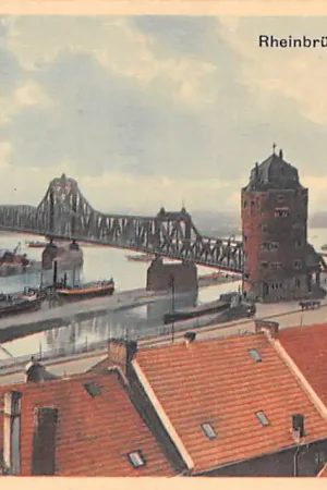 Duitsland Duisburg - Ruhrorth Rheinbrucke Deutschland 1930 Europa Scheepvaart Schepen HC46655 Niska cena