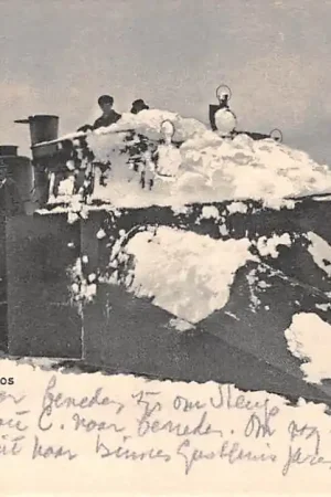 Zwitserland Davos Der Scneepflug Stoomlocomotief en sneeuwschuiver Spoorwegen Treinen Schweiz Suisse Switzerland Europa HC45472 Wyprzedaż