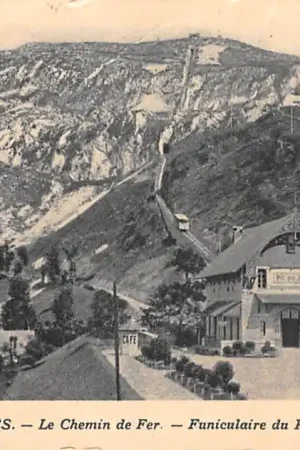 Kup teraz Frankrijk Lourdes Le Chemin de Fer Funiculaire du Pic du Jer. Station Trein Spoorwegen France Europa HC45068