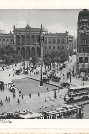 Rabat Duitsland Berlin Potsdamer Platz Auto bus Tram 1933 Deutschland Europa HC45067