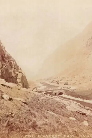 Tani Engeland Wales Gwynedd Snowdon Llanberis Pass Fotokaart England Europa HC44961