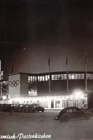 Duitsland Olympia Eis stadion Garmisch-Partenkirchen 1960 Schaatsen Deutschland Europa HC44797 Darmowa dostawa