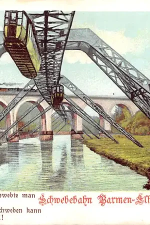 Duitsland Schwebebahn Barmen - Elberfeld - Vohwinkel 1901 Spoorwegen Treinen Deutschland Europa HC43776 Darmowa dostawa