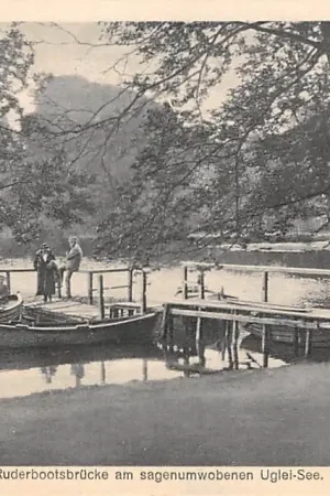 Oferta limitowana Duitsland Uglei Ruderbootsbrucke am sagenumwobenen Ugei-See Deutschland Europa HC43199