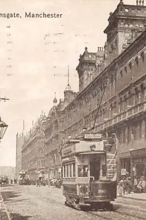 Engeland Manchester Deansgate met tram 1920 England Europa HC43178 Ekspresowa dostawa