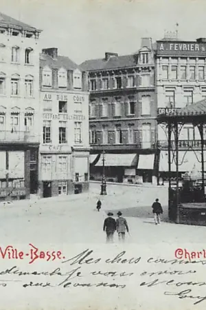 België Charleroi Place de la Ville-Basse voor 1900 Europa HC42122 Wyprzedaż