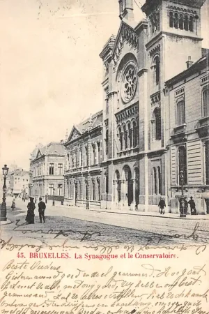 Zamów teraz België Brussel De Synagoge en het Conservatorium La Synagogue et la Conservatoire 1903 Jodendom Europa HC41803