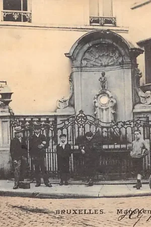 Oryginalny België Brussel Manneken Pis Bruxelles 1905 Europa HC41785
