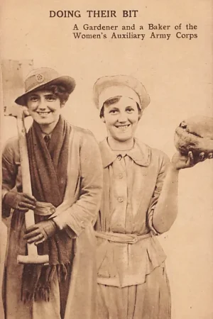 Engeland Doing their bit A Gardener and a Baker of the Women's Auxiliary Army Corps Militair Luchtvaart Vliegtuigen England WO1 1914-1918 Europa HC41528 Szybka dostawa