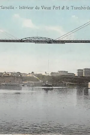 Frankrijk Marseille Interieur du Vieux Port et le Transbordeur Zweefbrug France Europa HC41517 Tani