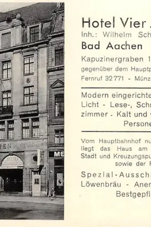 Najlepsza cena Duitskand Bad Aachen Reclame Hotel Vier Jahreszeiten Kapuzinergraben 18-22 Deutschland Europa HC41495