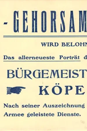 Oferta Duitsland Burgermeister von Köpenick Gehorsamkeit wird Belohnt! 10 oktober 1906 Karikatur Deutschland Europa HC41081