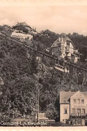 Darmowa dostawa Duitsland Dresden Schwebebahn Gaststatte Loschwitzhohe Tram Deutschland Europa HC41621