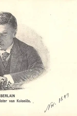 Zamów teraz Zuid-Afrika Boerenoorlog Boer War 1899 Chamberlain Engelsche Minister van Koloniën Engeland England Europa South Africa Afrika HC41011