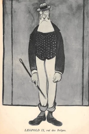 Oferta limitowana Frankrijk België Leopold II roi des Belges Caricature Karikatur 1900 France Europa Koningshuis HC40994