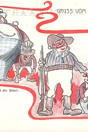 Zuid-Afrika Boerenoorlog 1900 Der Boerenkrieg Boer War Gruss vom Kriegsschauplatz Die Boers und die Börs Militair Oorlog Caricature Karikatur South Africa Duitsland Deutschland Engeland England Europa Afrika HC40984 Ekspresowa dostawa
