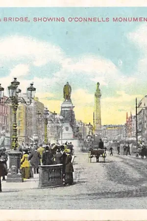 Ierland Dublin O' Connels Street & Bridge showing O' Connels Monument Ireland Europa HC40827 Oferta