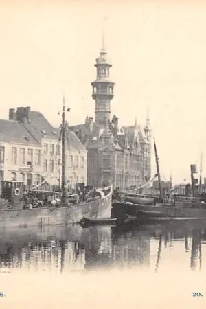 België Trois-Points Oostende Ostende Bassins Schepen Scheepvaart 1900 Europa HC40651 Tylko dziś